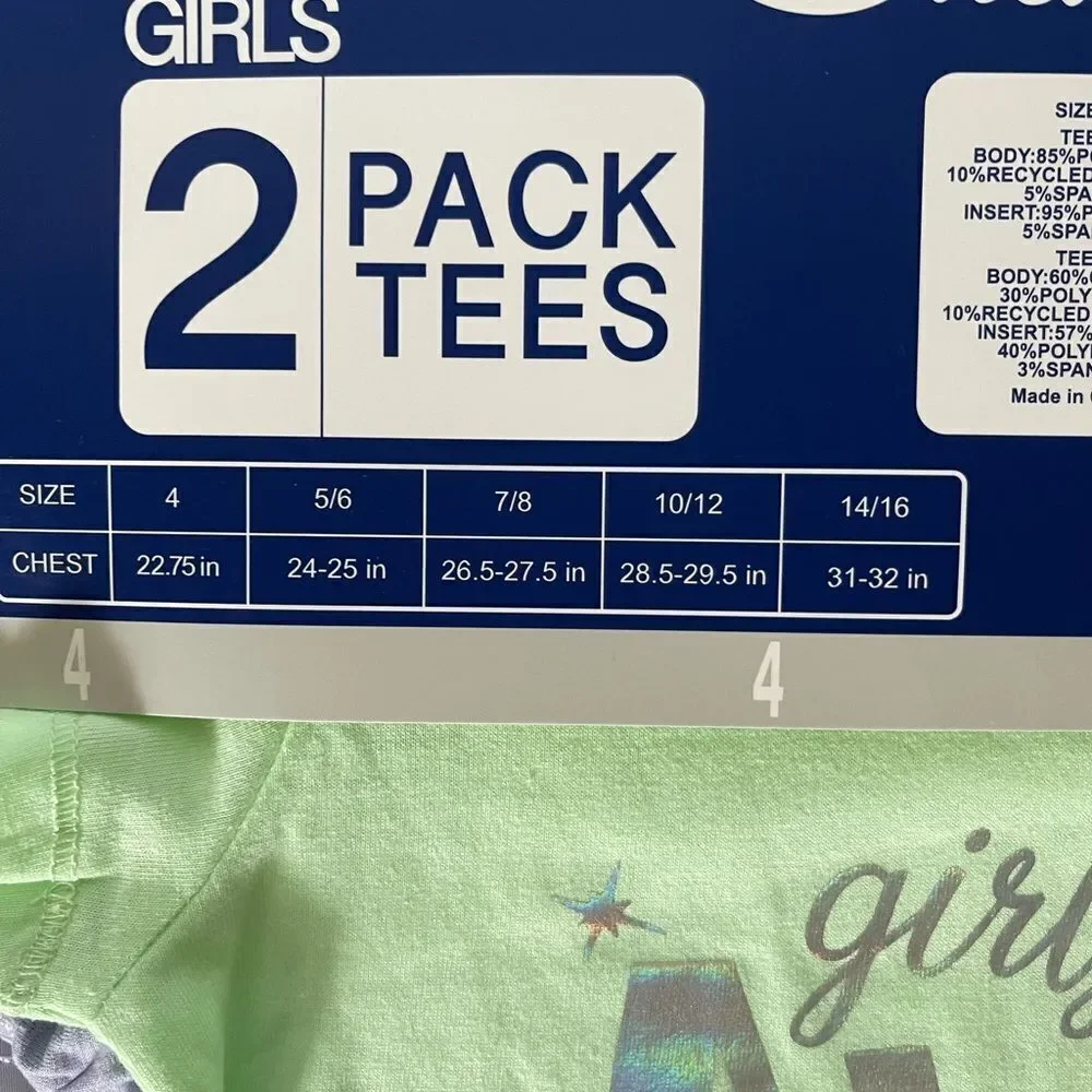 NWT Champion girls‎ tees tank top T-shirt vibrant colors sz 4 lot bundle 347